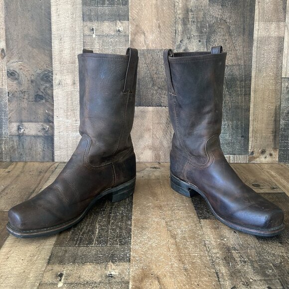 Frye 700 Square Toe Wide Boots Mens 12 W - Picture 10 of 12